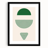 Bohemian Wall Art | Artistic Boho Decor Canvas | Eclectic Green Print