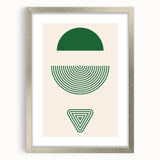 Bohemian Wall Art | Artistic Boho Decor Canvas | Eclectic Green Print