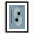 Bohemian Wall Art | Bauhaus 1923 Minimalist Blue and Black Boho Print