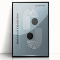 Bohemian Wall Art | Bauhaus 1923 Minimalist Blue and Black Boho Print