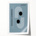 Bohemian Wall Art | Bauhaus 1923 Minimalist Blue and Black Boho Print