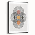 Bohemian Wall Art | Eclectic Boho Decor Canvas | Geometric Abstract Design