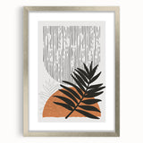 Bohemian Wall Art - Eclectic Palm Leaf Boho Decor Canvas - Chic Art Print
