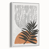 Bohemian Wall Art - Eclectic Palm Leaf Boho Decor Canvas - Chic Art Print