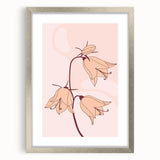 Bohemian Floral Wall Art | Elegant Boho Decor Canvas | Artistic Print