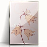Bohemian Floral Wall Art | Elegant Boho Decor Canvas | Artistic Print