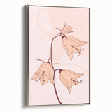 Bohemian Floral Wall Art | Elegant Boho Decor Canvas | Artistic Print