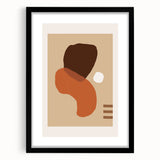 Abstract Bohemian Wall Art | Warm Boho Decor Canvas | Artistic Print