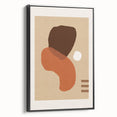 Abstract Bohemian Wall Art | Warm Boho Decor Canvas | Artistic Print