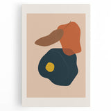 Abstract Boho Wall Art | Earthy Bohemian Decor Canvas | Artistic Print