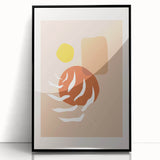 Abstract Boho Wall Art | Earthy Bohemian Decor Canvas | Artistic Print