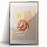 Abstract Boho Wall Art | Earthy Bohemian Decor Canvas | Artistic Print