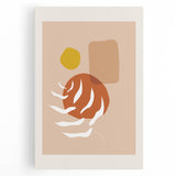 Abstract Boho Wall Art | Earthy Bohemian Decor Canvas | Artistic Print