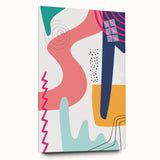 Vibrant Boho Wall Art | Eclectic Bohemian Decor Canvas | Artistic Print
