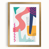 Vibrant Boho Wall Art | Eclectic Bohemian Decor Canvas | Artistic Print