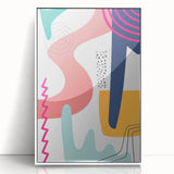 Vibrant Boho Wall Art | Eclectic Bohemian Decor Canvas | Artistic Print