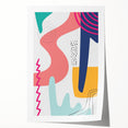 Vibrant Boho Wall Art | Eclectic Bohemian Decor Canvas | Artistic Print