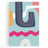 Eclectic Boho Wall Art | Vibrant Bohemian Decor Canvas | Artistic Print
