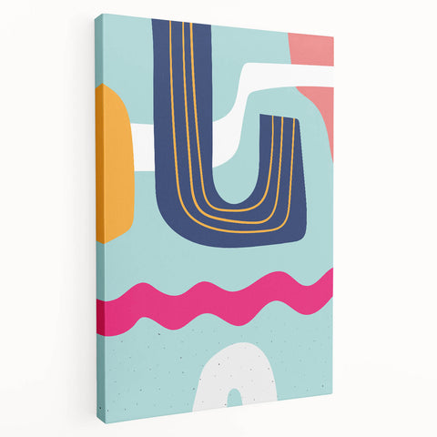 Eclectic Boho Wall Art | Vibrant Bohemian Decor Canvas | Artistic Print