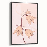 Elegant Floral Boho Wall Art | Artistic Bohemian Decor Canvas | Print