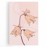 Elegant Floral Boho Wall Art | Artistic Bohemian Decor Canvas | Print