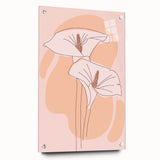 Floral Boho Wall Art | Elegant Bohemian Decor Canvas | Artistic Print