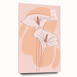 Floral Boho Wall Art | Elegant Bohemian Decor Canvas | Artistic Print