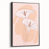 Floral Boho Wall Art | Elegant Bohemian Decor Canvas | Artistic Print