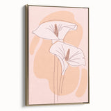 Floral Boho Wall Art | Elegant Bohemian Decor Canvas | Artistic Print