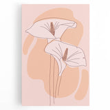 Floral Boho Wall Art | Elegant Bohemian Decor Canvas | Artistic Print