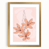 Floral Boho Wall Art | Soft Bohemian Decor Canvas | Artistic Print
