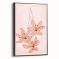 Floral Boho Wall Art | Soft Bohemian Decor Canvas | Artistic Print