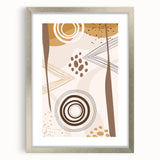 Abstract Boho Wall Art | Earthy Bohemian Decor Canvas | Artistic Print