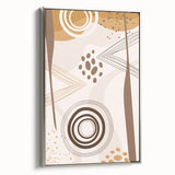 Abstract Boho Wall Art | Earthy Bohemian Decor Canvas | Artistic Print