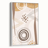 Abstract Boho Wall Art | Earthy Bohemian Decor Canvas | Artistic Print