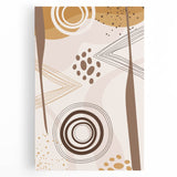Abstract Boho Wall Art | Earthy Bohemian Decor Canvas | Artistic Print