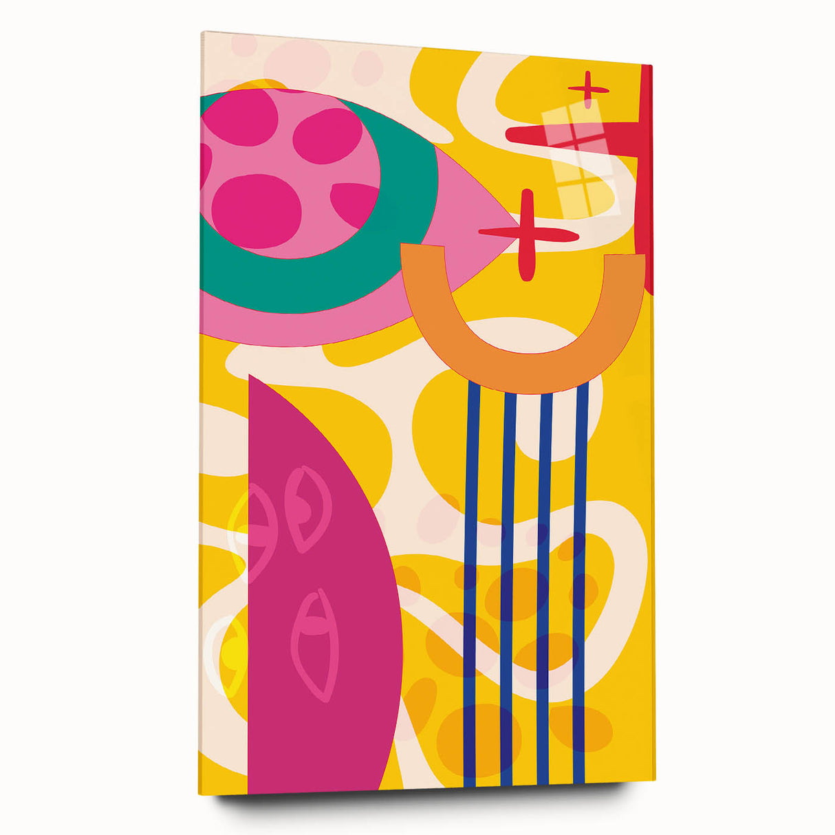 Bold Abstract Boho Wall Art | Vibrant Bohemian Decor Canvas | Artistic Print