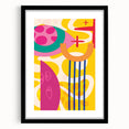 Bold Abstract Boho Wall Art | Vibrant Bohemian Decor Canvas | Artistic Print