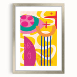 Bold Abstract Boho Wall Art | Vibrant Bohemian Decor Canvas | Artistic Print
