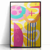 Bold Abstract Boho Wall Art | Vibrant Bohemian Decor Canvas | Artistic Print