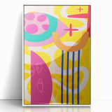 Bold Abstract Boho Wall Art | Vibrant Bohemian Decor Canvas | Artistic Print