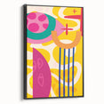 Bold Abstract Boho Wall Art | Vibrant Bohemian Decor Canvas | Artistic Print