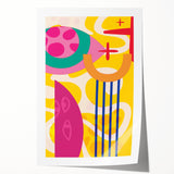 Bold Abstract Boho Wall Art | Vibrant Bohemian Decor Canvas | Artistic Print