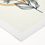 Boho Botanical Arch Wall Art | Minimalist Floral Print for Modern Spaces