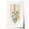 Boho Botanical Arch Wall Art | Minimalist Floral Print for Modern Spaces