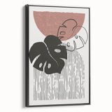 Bohemian Wall Art | Artistic Boho Decor Canvas | Eclectic Monstera Print