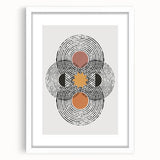Bohemian Wall Art | Geometric Boho Decor Canvas | Artistic Abstract Print