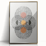 Bohemian Wall Art | Geometric Boho Decor Canvas | Artistic Abstract Print