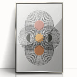 Bohemian Wall Art | Geometric Boho Decor Canvas | Artistic Abstract Print