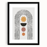 Bohemian Wall Art | Eclectic Boho Decor Canvas | Geometric Abstract Print